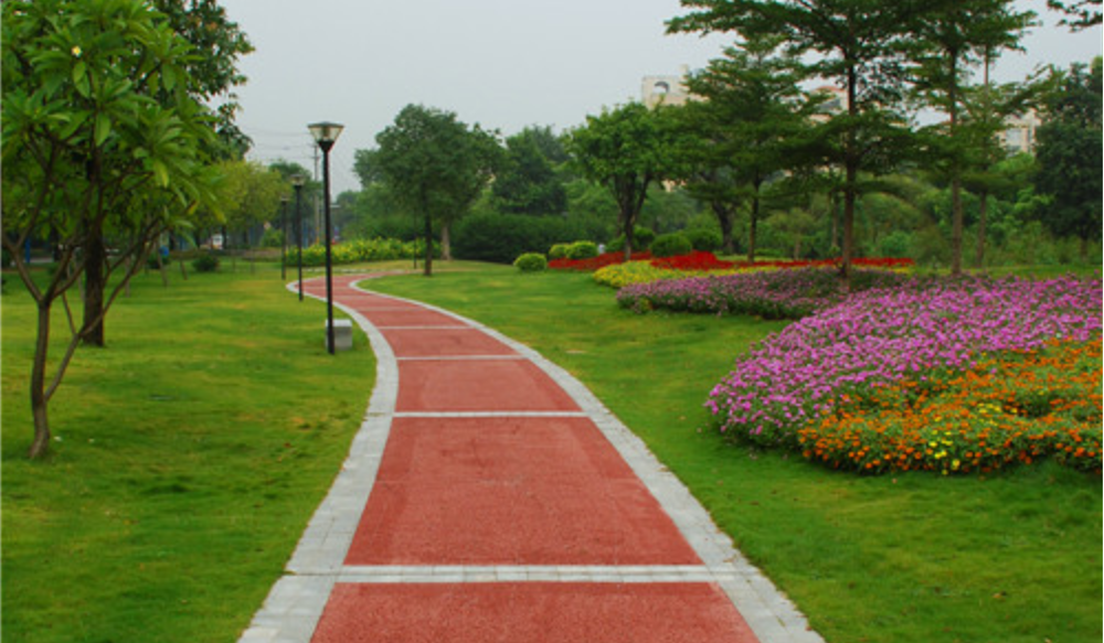 格林斯柏牌特色透水彩石路徑系統